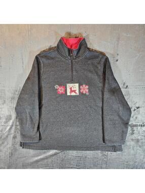 Breckenridge Women's 2X Christmas 1/4 Zip Top